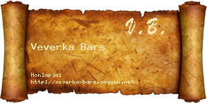 Veverka Bars névjegykártya